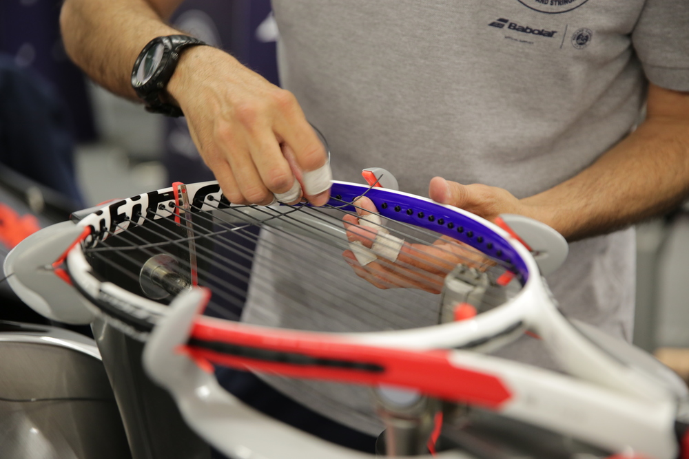 Tour of racquet stringers HQ RolandGarros The 2019 RolandGarros
