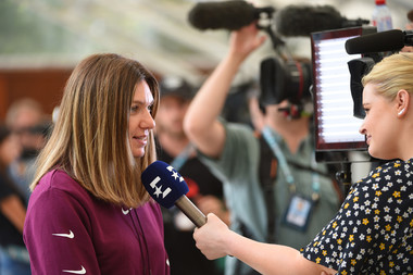 Simona Halep media day